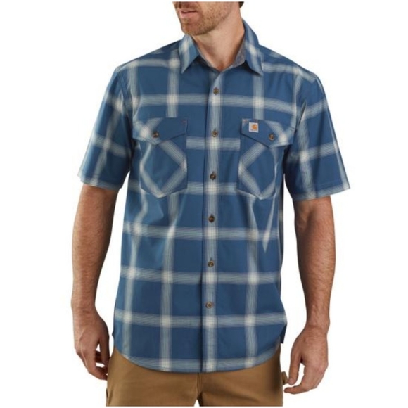 Carhartt Other - NWT Carhartt Men's Rugged Flex Relaxed Fit Short Sleeve Plaid Short